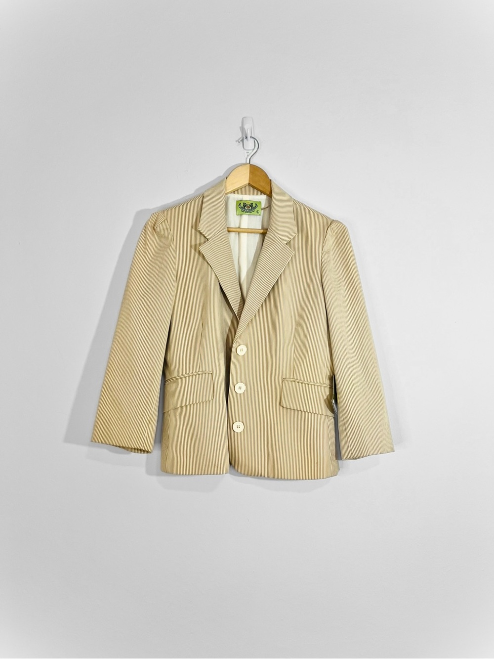 Juicy Couture | Beige Pinstripe Blazer